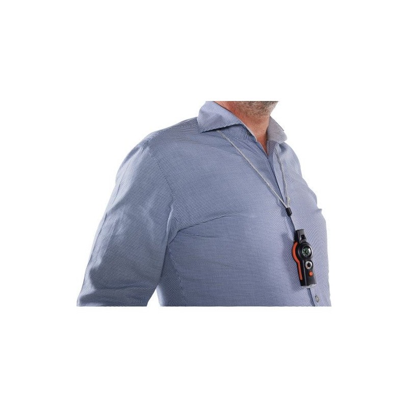 Kit de survie essentiel avec accessoires outdoor personnalisé Andrea Matières : plastique Couleurs : orange impression haute déf