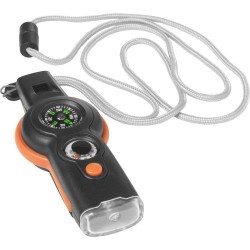 Kit de survie essentiel avec accessoires outdoor personnalisé Andrea Matières : plastique Couleurs : orange marquage laser ultra