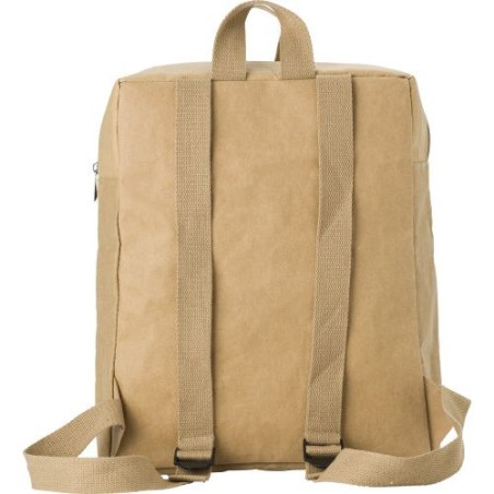 Sac à dos  et personnalisé en papier laminé Samanta Matières : papier Couleurs : brun personnalisable avec votre logo