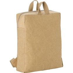 Sac à dos  et personnalisé en papier laminé Samanta Matières : papier Couleurs : brun impression haute définition