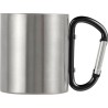 Mug publicitaire double paroi personnalisé Nella Matières : métal Couleurs : noir