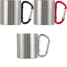 Mug publicitaire double paroi personnalisé Nella Matières : métal Couleurs : noir goodies publicitaire événementiel