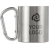 Mug publicitaire double paroi personnalisé Nella Matières : métal Couleurs : rouge personnalisation rapide en France
