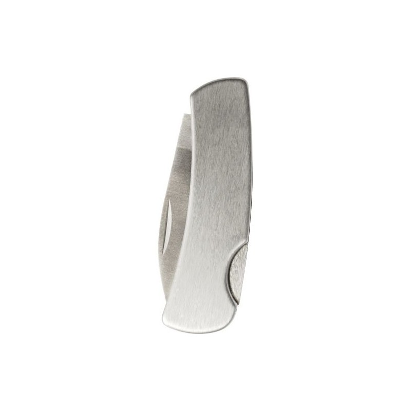 Canif personnalisé en acier inoxydable pour entreprise Evelyn Matières : acier inoxydable Couleurs : argenté personnalisable ave