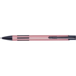 Stylo bille personnalisé en métal laqué publicitaire Aurora Matières : caoutchouc Couleurs : rose