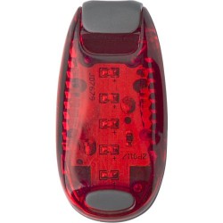 Réflecteur LED personnalisé en lampe de signalisation Joanne Matières : caoutchouc Couleurs : rouge goodies publicitaire événeme