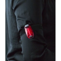 Réflecteur LED personnalisé en lampe de signalisation Joanne Matières : caoutchouc Couleurs : rouge objet promotionnel éco-respo