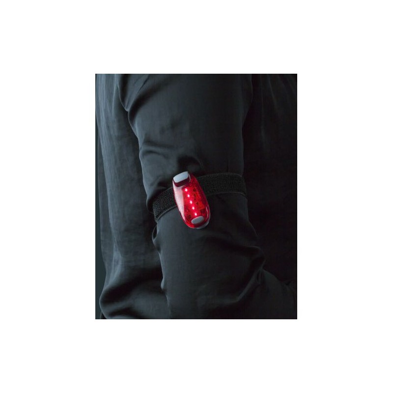 Réflecteur LED personnalisé en lampe de signalisation Joanne Matières : caoutchouc Couleurs : rouge objet promotionnel éco-respo
