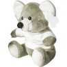 Peluche personnalisée souris en objet publicitaire Lia Matières : coton Couleurs : gris personnalisable avec votre logo