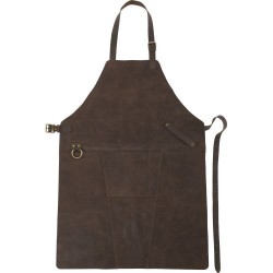 Tablier personnalisé en cuir reconstitué Nori Matières : cuir Couleurs : brun 2