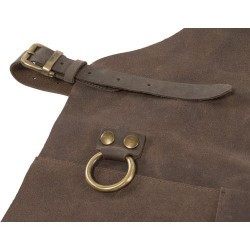 Tablier personnalisé en cuir reconstitué Nori Matières : cuir Couleurs : brun goodies publicitaire événementiel
