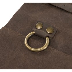 Tablier personnalisé en cuir reconstitué Nori Matières : cuir Couleurs : brun impression haute définition