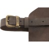 Tablier personnalisé en cuir reconstitué Nori Matières : cuir Couleurs : brun marquage laser ultra précis