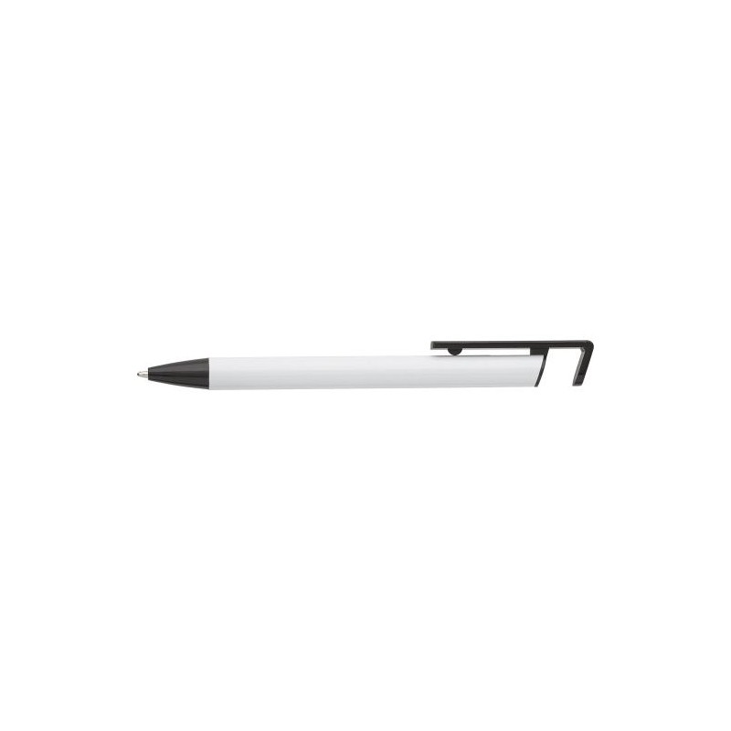 Stylo bille personnalisable en aluminium avec support Matières : aluminium Couleurs : vert citron cadeau entreprise pas cher