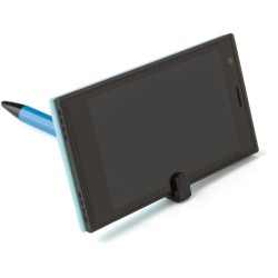 Stylo bille personnalisable en aluminium avec support Matières : aluminium Couleurs : vert citron goodies publicitaire événement