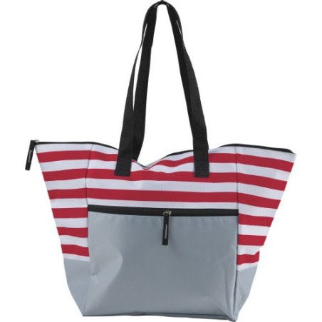 Sac de plage personnalisé en polyester ludique Gaston Matières : polyester Couleurs : rouge