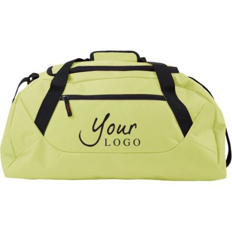 Sac de sport durable en polyester 600D unique et pratique Matières : polyester Couleurs : vert citron goodies publicitaire événe