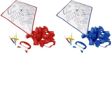 Cerf-volant colorier avec 4 feutres Lina