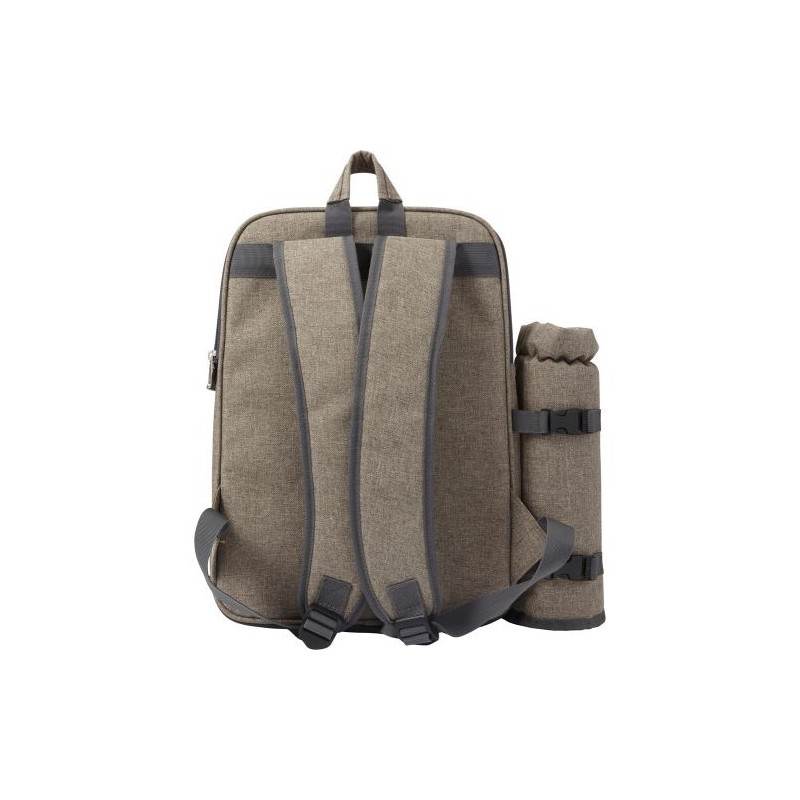 Sac à dos isotherme personnalisé en polyester pour pique-nique - Allison Matières : polyester Couleurs : gris clair goodies publ