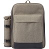 Sac à dos isotherme personnalisé en polyester pour pique-nique - Allison Matières : polyester Couleurs : gris clair marquage las
