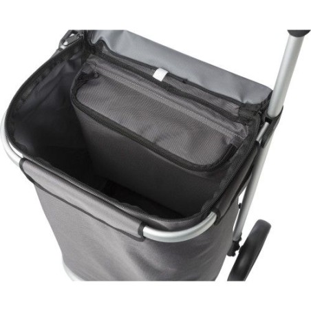 Trolley shopping en polyester  - Susanita Matières : polyester Couleurs : gris impression haute définition