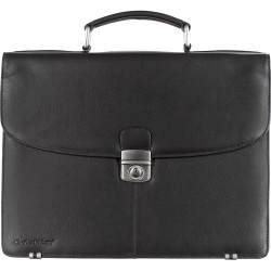 Sacoche Économique en Cuir Personnalisée pour Ordinateur Charles Dickens® Matières : cuir Couleurs : noir