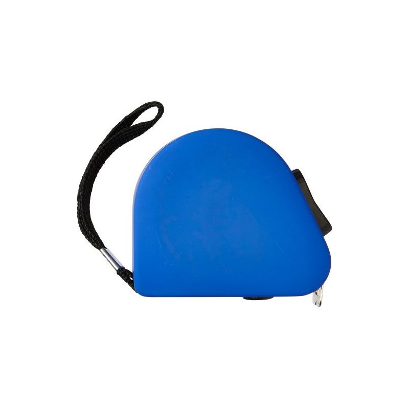 Mètre-ruban économique en gomme de 3 m personnalisé Cassie Matières : acier Couleurs : bleu cobalt cadeau entreprise pas cher