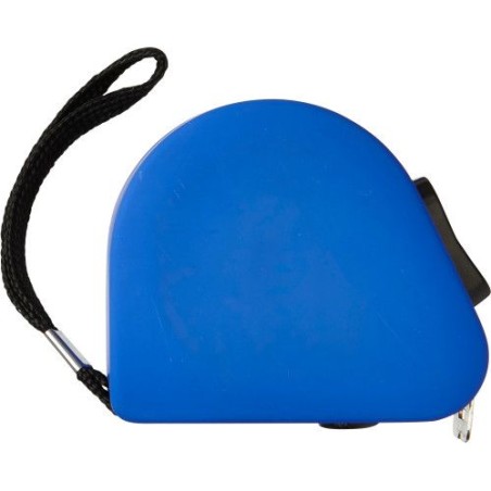 Mètre-ruban économique en gomme de 3 m personnalisé Cassie Matières : acier Couleurs : bleu cobalt cadeau entreprise pas cher