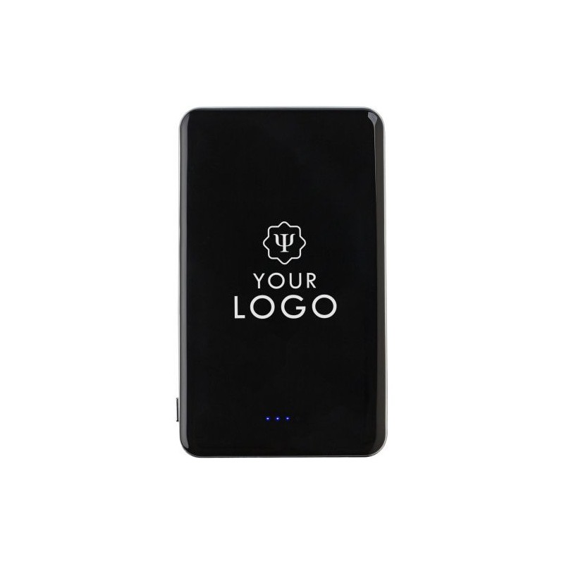 Chargeur Portable Économique Personnalisé 5000mAh en ABS - Jerry Matières : plastique Couleurs : noir goodies publicitaire événe