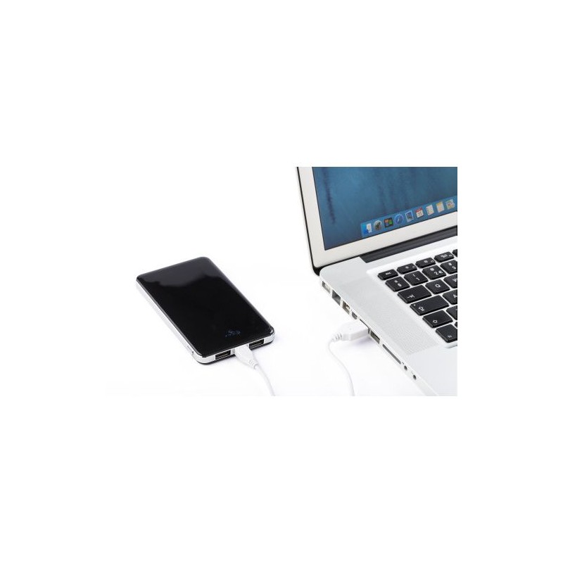 Chargeur Portable Économique Personnalisé 5000mAh en ABS - Jerry Matières : plastique Couleurs : noir marquage laser ultra préci