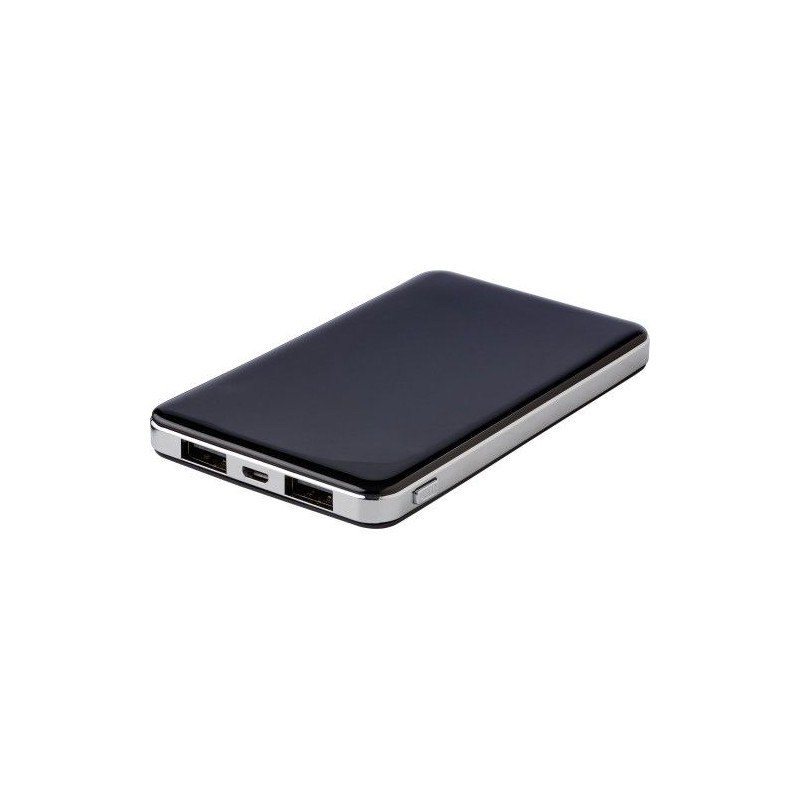 Chargeur Portable Économique Personnalisé 5000mAh en ABS - Jerry Matières : plastique Couleurs : noir cadeau collaborateur premi