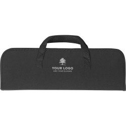 Set de Barbecue Économique Personnalisé - Accessoire de Grillade Silas Matières : nylon Couleurs : noir cadeau entreprise pas ch