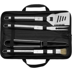 Set de Barbecue Économique Personnalisé - Accessoire de Grillade Silas Matières : nylon Couleurs : noir goodies publicitaire évé