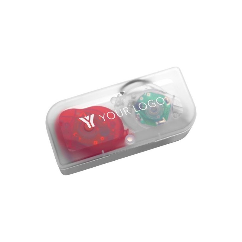 Set de 2 lampes LED personnalisées pour vélo Amira - Sécurité et style abordables Matières : plastique Couleurs : multicolore ma