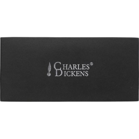 Stylo personnalisé élégant et précis à bille et roller - Charles Dickens® Alan Matières : métal Couleurs : gris impression haute