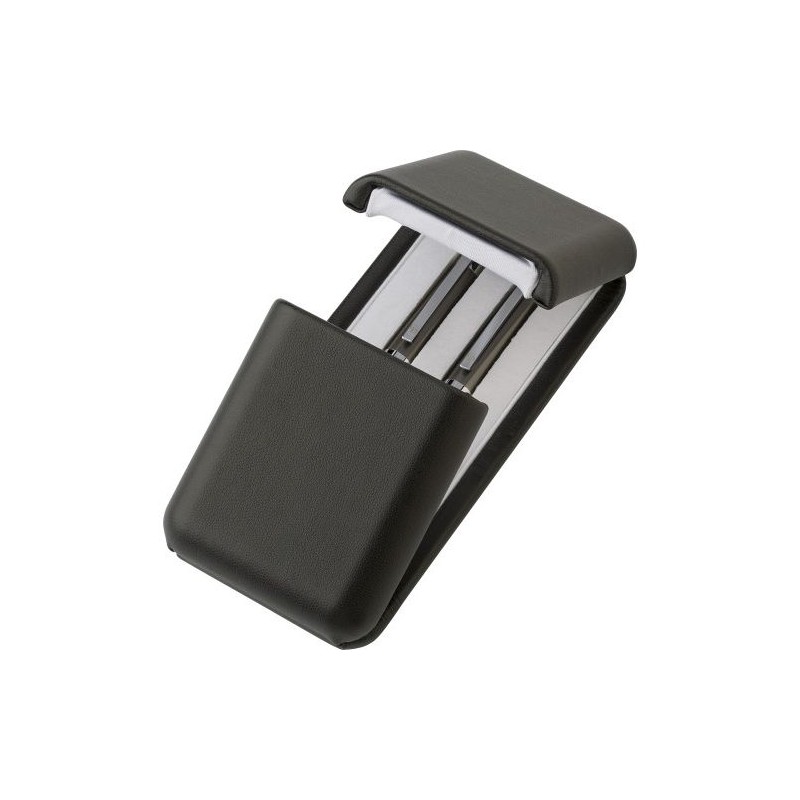 Stylo personnalisé élégant et précis à bille et roller - Charles Dickens® Alan Matières : métal Couleurs : gris marquage laser u