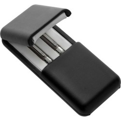 Stylo personnalisé élégant et précis à bille et roller - Charles Dickens® Alan Matières : métal Couleurs : gris objet promotionn