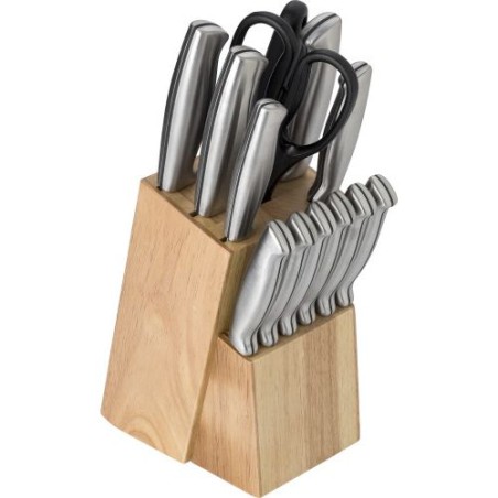 Set de 11 Couteaux Personnalisés Économiques - Lucille Matières : bois Couleurs : brun