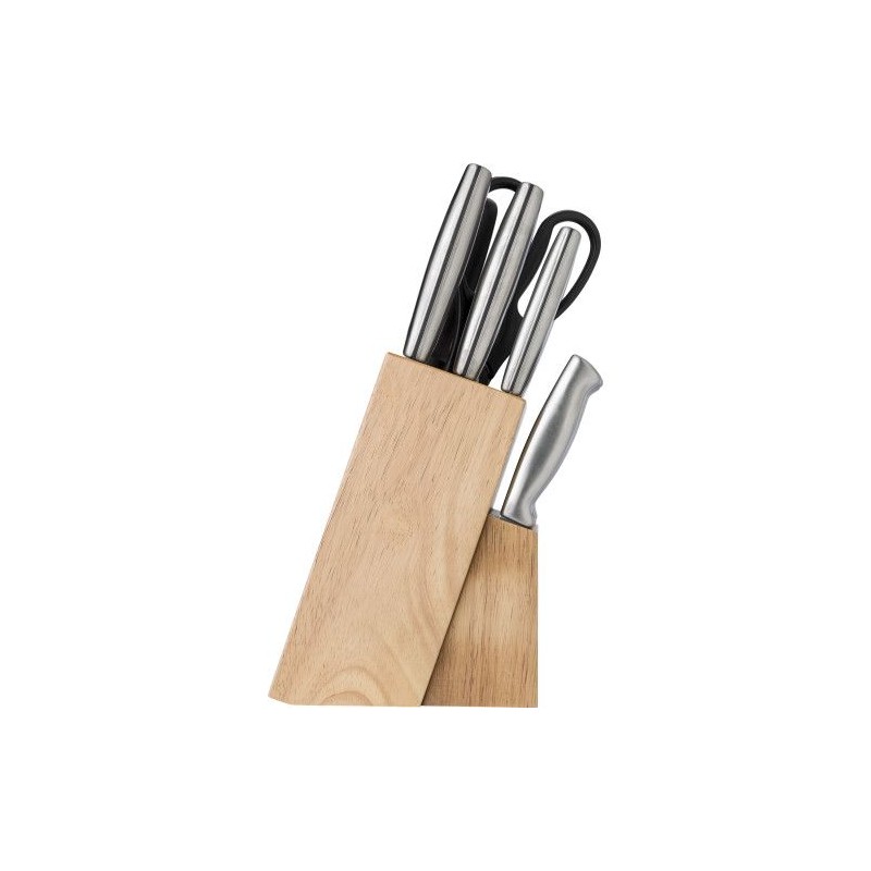 Set de 11 Couteaux Personnalisés Économiques - Lucille Matières : bois Couleurs : brun goodies publicitaire événementiel