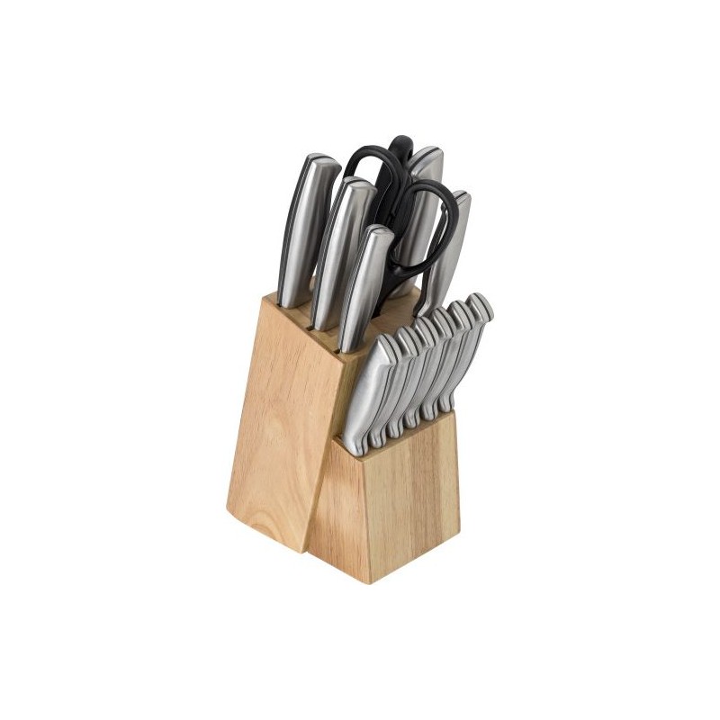 Set de 11 Couteaux Personnalisés Économiques - Lucille Matières : bois Couleurs : brun impression haute définition