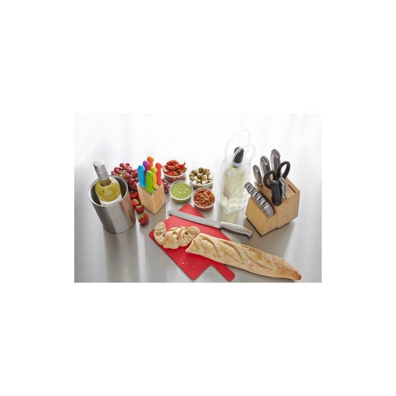 Set de 11 Couteaux Personnalisés Économiques - Lucille Matières : bois Couleurs : brun marquage laser ultra précis