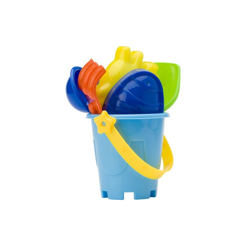 Seau de plage personnalisé pas cher - Mathilda Matières : plastique Couleurs : multicolore impression haute définition