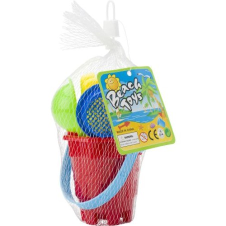 Seau de plage personnalisé pas cher - Mathilda Matières : plastique Couleurs : multicolore marquage laser ultra précis