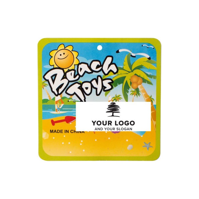 Seau de plage personnalisé pas cher - Mathilda Matières : plastique Couleurs : multicolore livraison express 24h 48h
