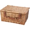 Panier pique-nique en osier personnalisé pratique pour 2 personnes - Effie Matières : bois Couleurs : brun cadeau entreprise pas