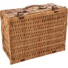 Panier pique-nique en osier personnalisé pratique pour 2 personnes - Effie Matières : bois Couleurs : brun goodies publicitaire 