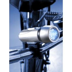 Lampes à vélo personnalisées offrant sécurité et visibilité - Jordy Matières : caoutchouc Couleurs : multicolore impression haut