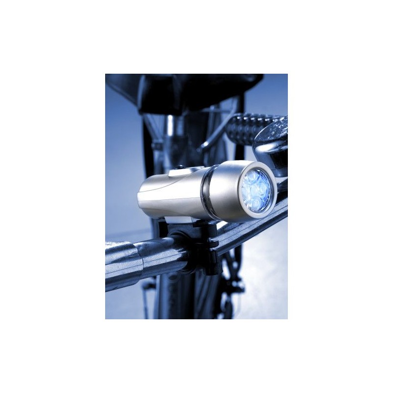 Lampes à vélo personnalisées offrant sécurité et visibilité - Jordy Matières : caoutchouc Couleurs : multicolore impression haut