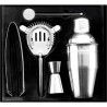Set de 5 pièces d'accessoires de bar shaker premium personnalisé Natalina Matières : acier inoxydable Couleurs : argenté