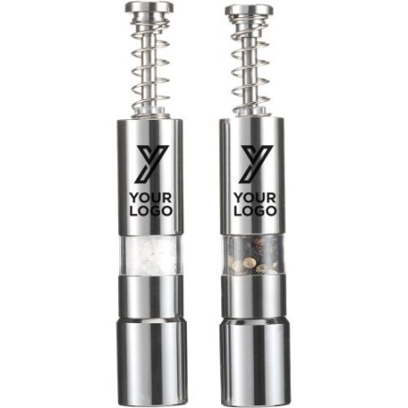 Salière et Poivrier Annalena en Acier Inoxydable